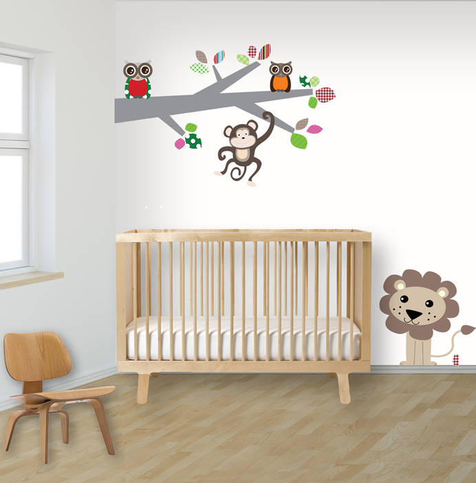 Muurstickers babykamer en kinderkamer, decodeco.nl decodeco.nl Chambre d'enfant minimaliste Accessoires & décorations