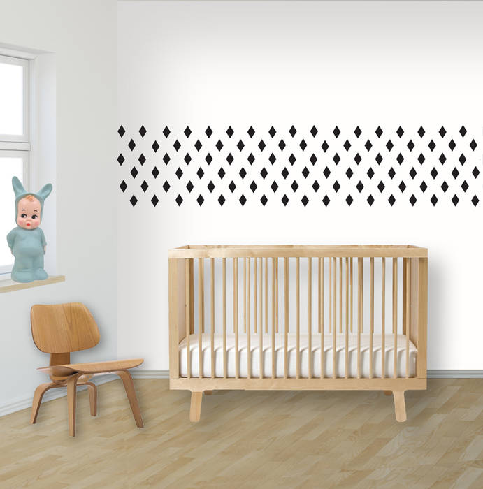 Muurstickers babykamer en kinderkamer, decodeco.nl decodeco.nl Minimalistyczny pokój dziecięcy Akcesoria i dekoracje