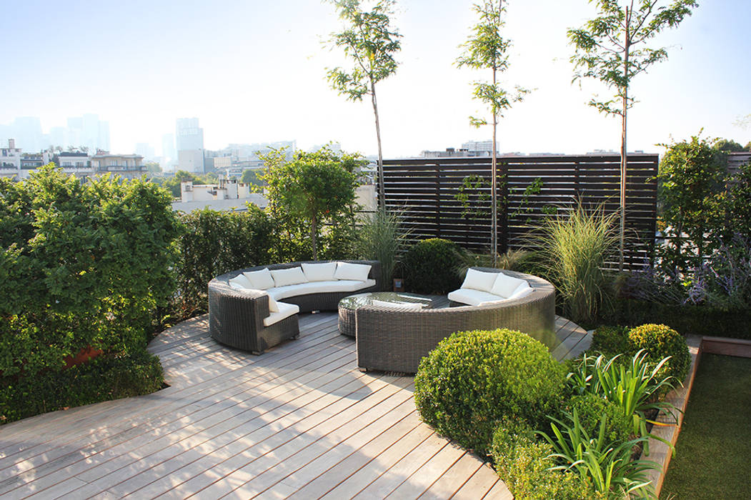 Un Jardin suspendu, FIORELLINO paysagiste FIORELLINO paysagiste Tejados planos