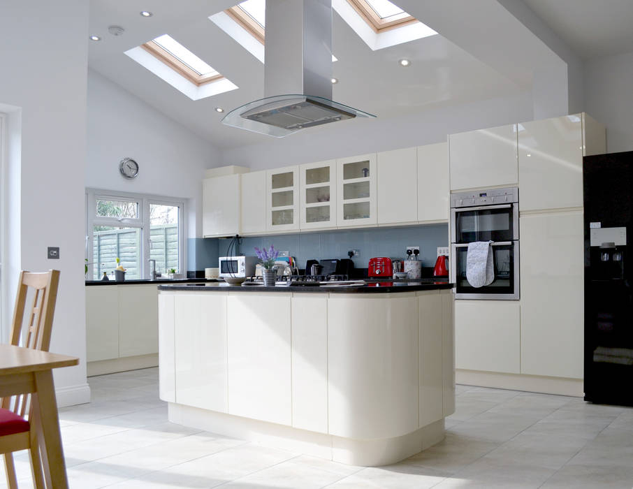 Kitchen And Roof Light - As Built Arc 3 Architects & Chartered Surveyors Modern kitchen