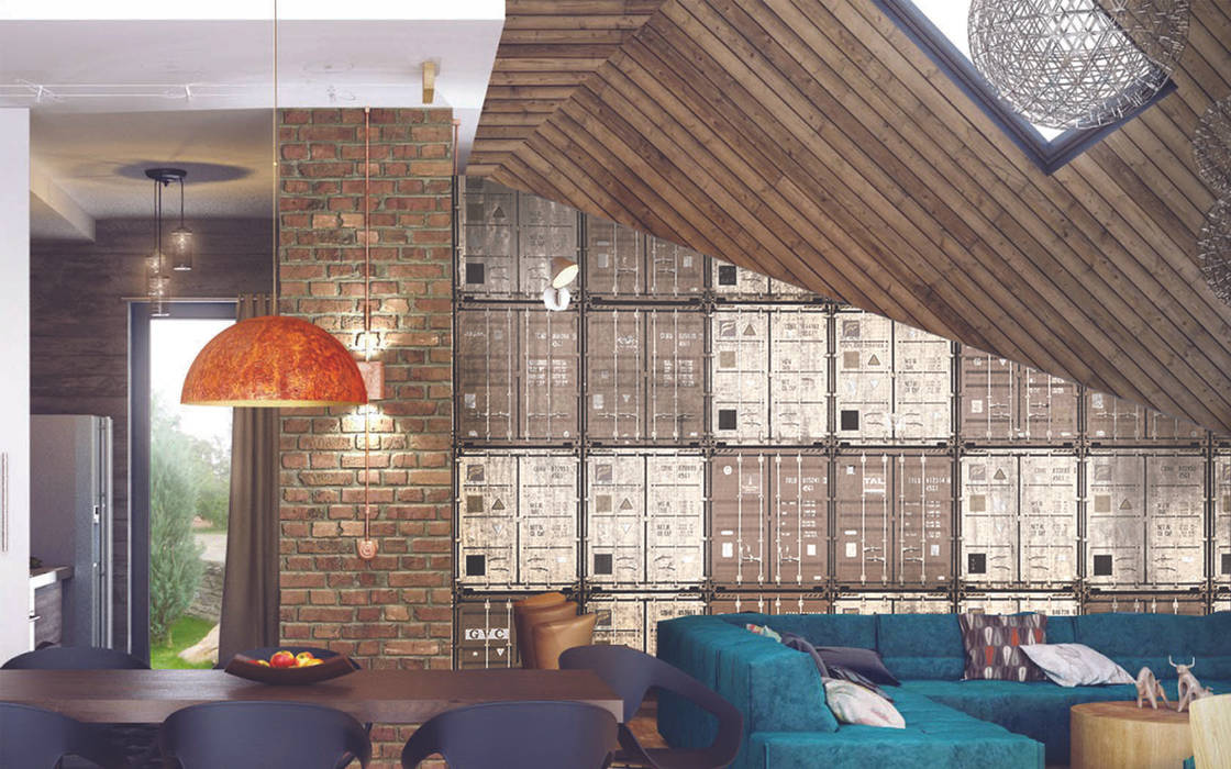 walldresses, Creativespace Sartoria Murale Creativespace Sartoria Murale Dinding & Lantai Gaya Industrial Wallpaper