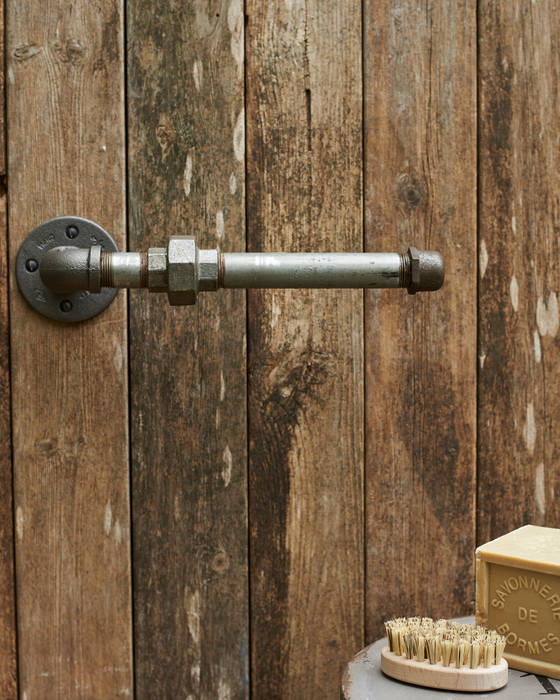 unique loo roll holder [ recycled brush64 Industrial style bathroom Toilets