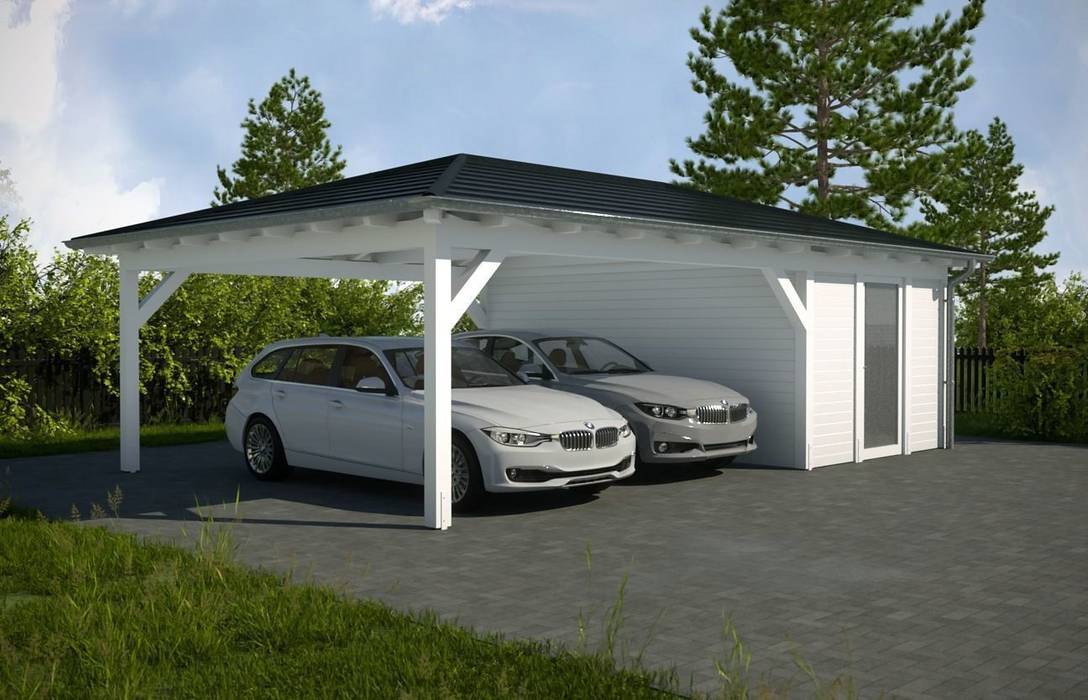 Wiaty garażowe, Ogrodolandia Ogrodolandia Prefabricated Garage