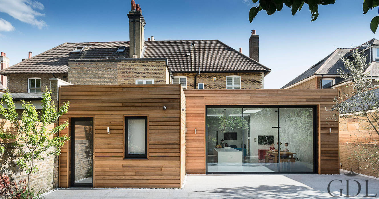 St Mary's Crescent, London - Kitchen Extension, Grand Design London Ltd Grand Design London Ltd Maisons minimalistes