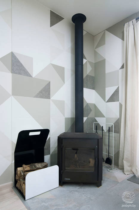 ENERGOHOUSE, ZROBYM architects ZROBYM architects Minimalist living room Fireplaces & accessories