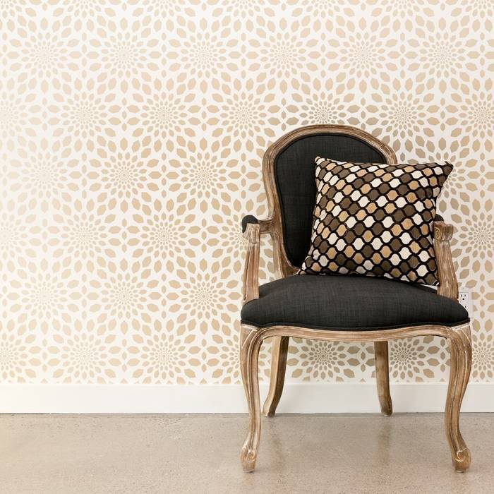 Moroccan inspired lattice wall stencils, Stencil Up Stencil Up Mediterranean style walls & floors Wall & floor coverings
