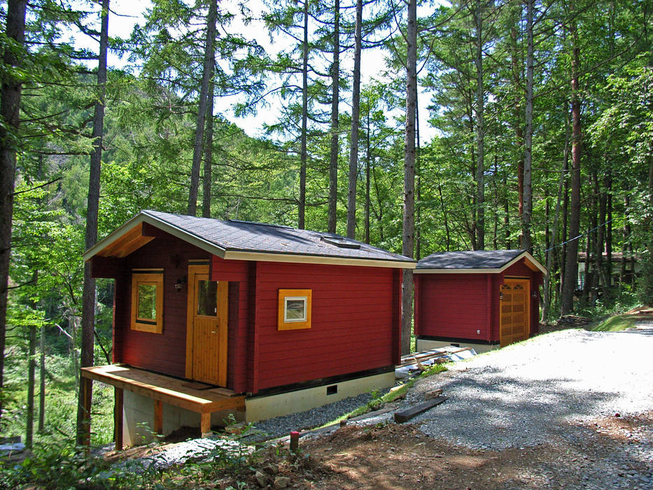 Bird House Lodge in Woods, Japan, Cottage Style / コテージスタイル Cottage Style / コテージスタイル Casas de estilo rural Madera Acabado en madera