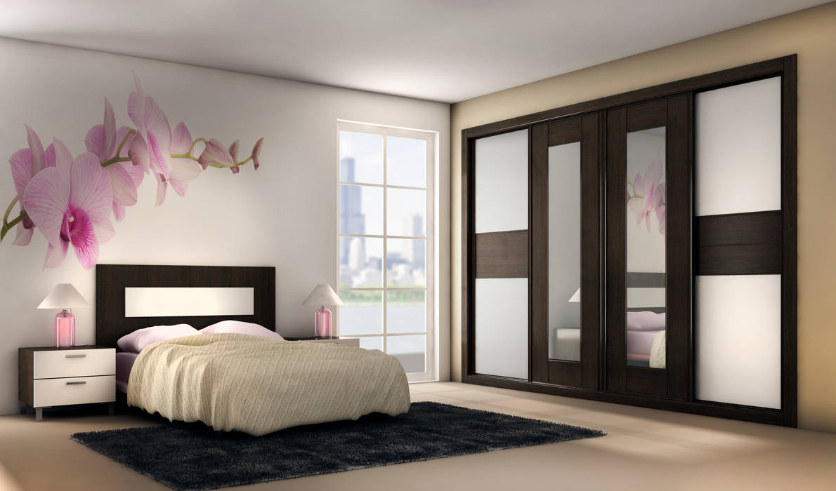 4 Dormitorios con imponente Personalidad y mucho Estilo, AstiDkora AstiDkora Modern style bedroom Wardrobes & closets