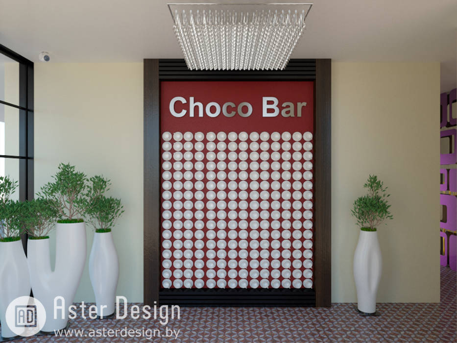 Choco Bar ASTER DECO Коридор, прихожая и лестница в эклектичном стиле дизайн,дизайнер интерьера,интерьер кафе,interior design,Аксессуары и декор