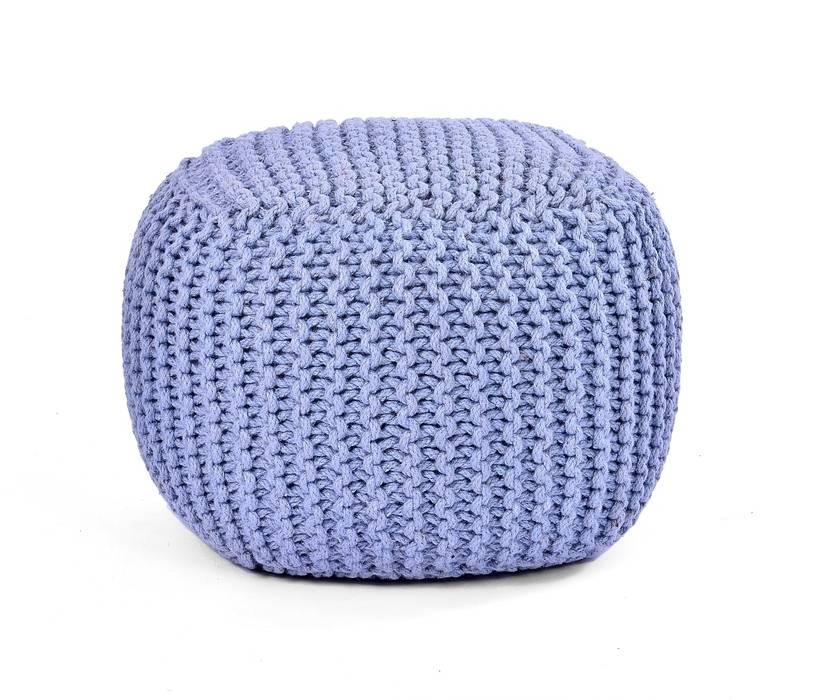 Knitted Poufs By Natural Fibres Export Natural Fibres Export Modern media room Furniture