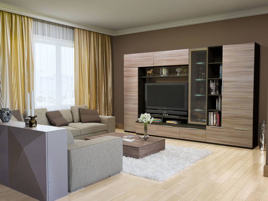 Гостиная, ABICS ABICS Modern Living Room Cupboards & sideboards