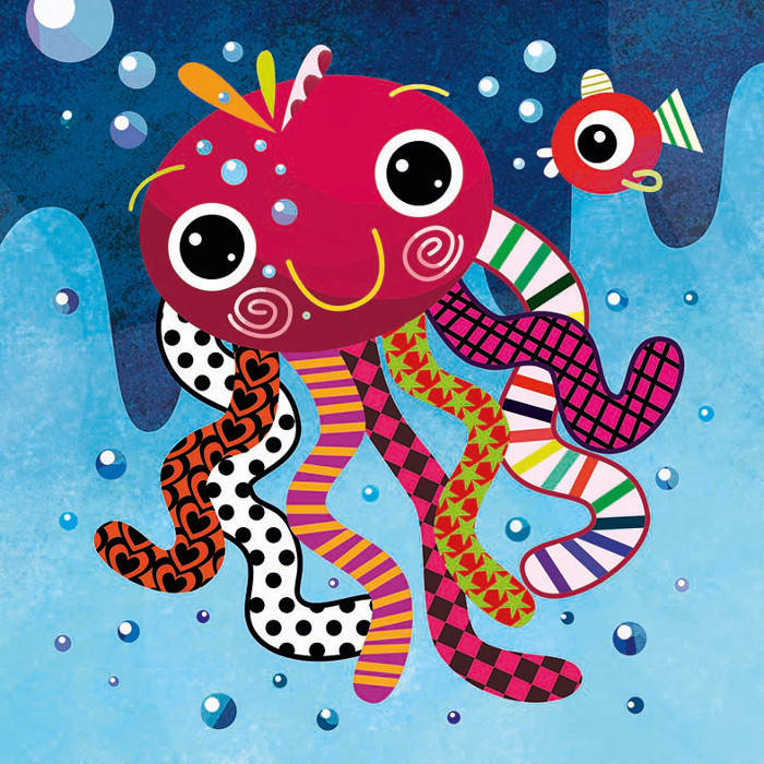 Octopus Nursery Print by Witty Doodle Witty Doodle Інші кімнати Картини та картини