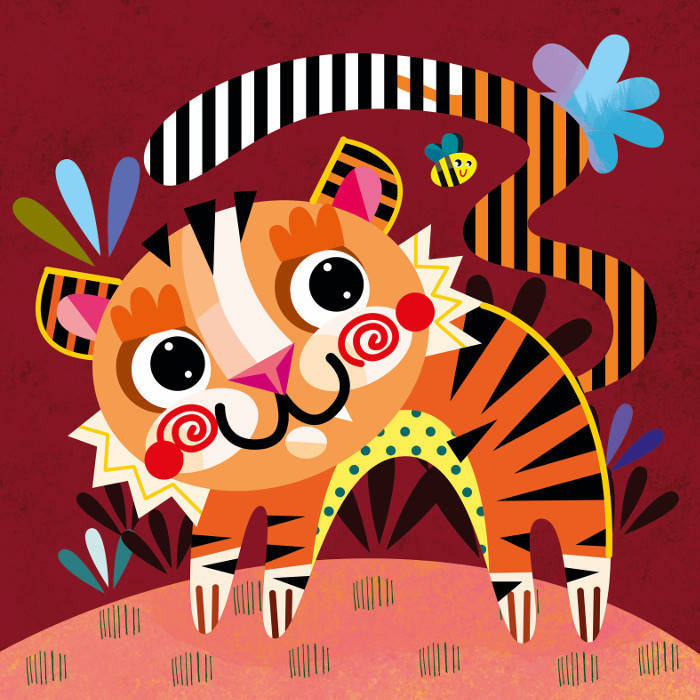 Tiger Nursery Print by Witty Doodle Witty Doodle Other spaces Pictures & paintings