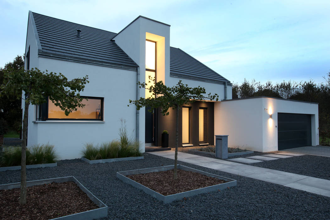 Haus K - Holzständerhaus in Wegberg, Architektur Jansen Architektur Jansen Casas de estilo minimalista