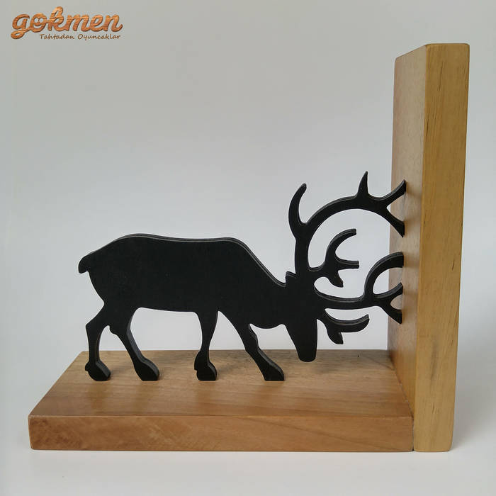 Ahşap Kitap Dayanakları / Wooden Bookends Gökmen Ahşap Oyuncak ve Tasarım Modern Oturma Odası Aksesuarlar & Dekorasyon