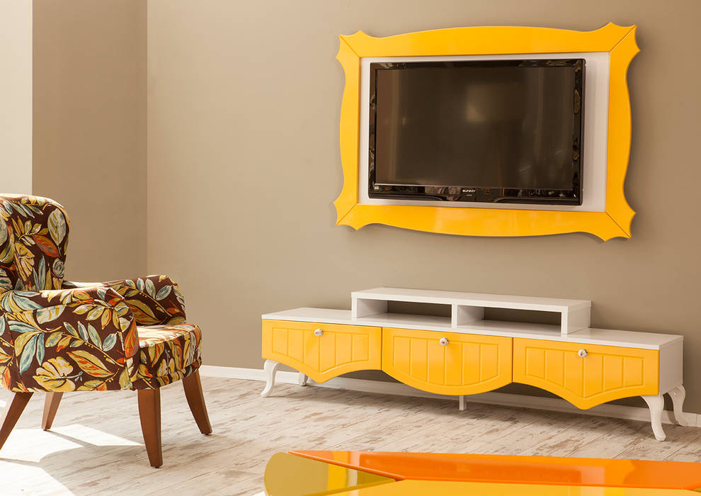 Elit Country TV Ünitesi, Sanal Mobilya Sanal Mobilya Modern living room TV stands & cabinets