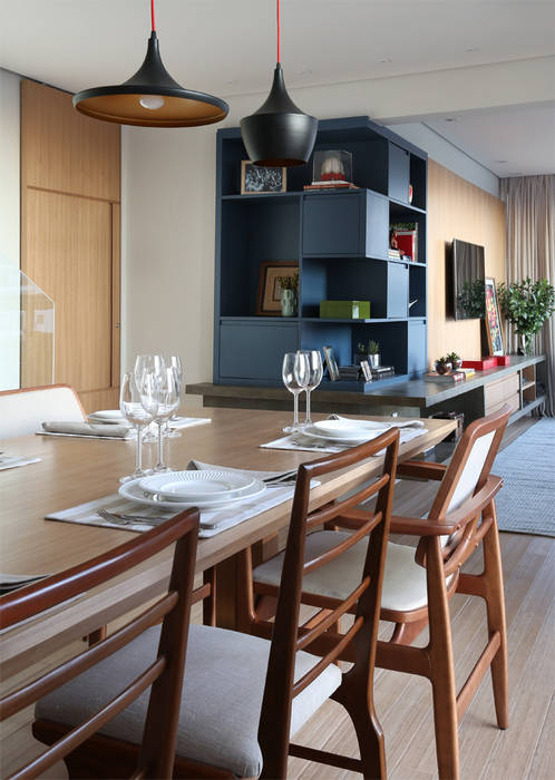 Cobertura - Pinheiros, MANDRIL ARQUITETURA E INTERIORES MANDRIL ARQUITETURA E INTERIORES Modern dining room