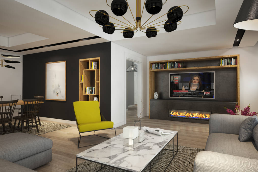 D&S Altaş Home, yücel partners yücel partners Modern Living Room