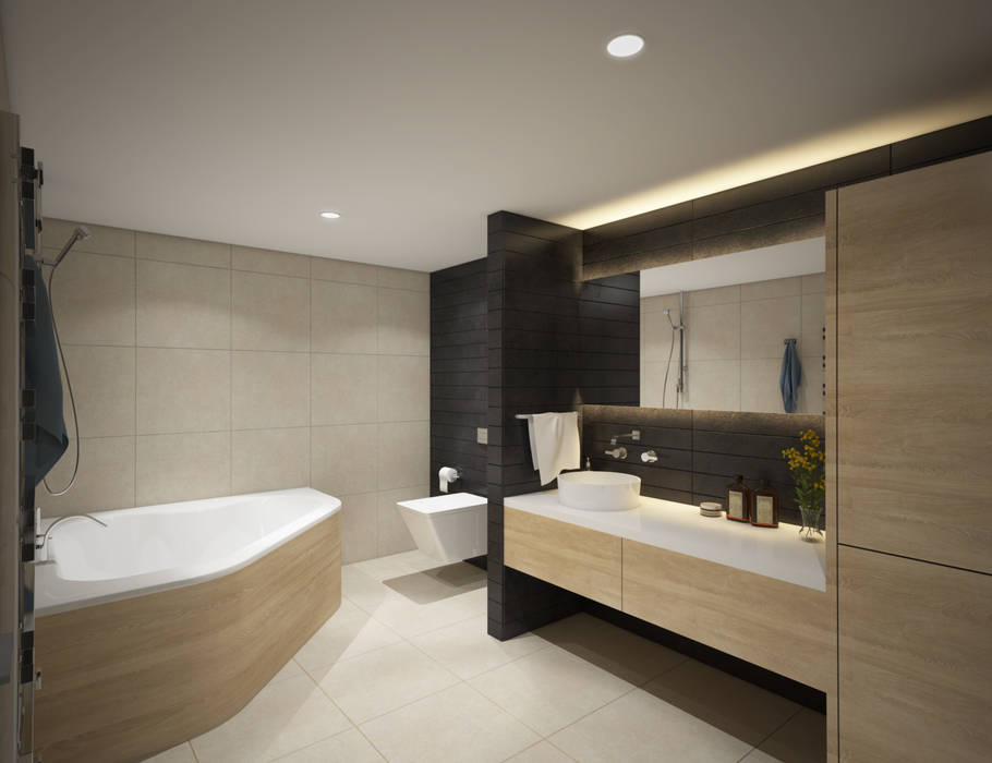 Villa Taşbaşı , yücel partners yücel partners Modern Banyo