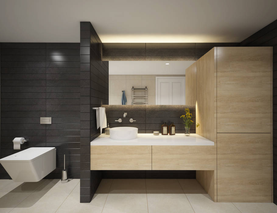 Villa Taşbaşı , yücel partners yücel partners Minimalist style bathroom