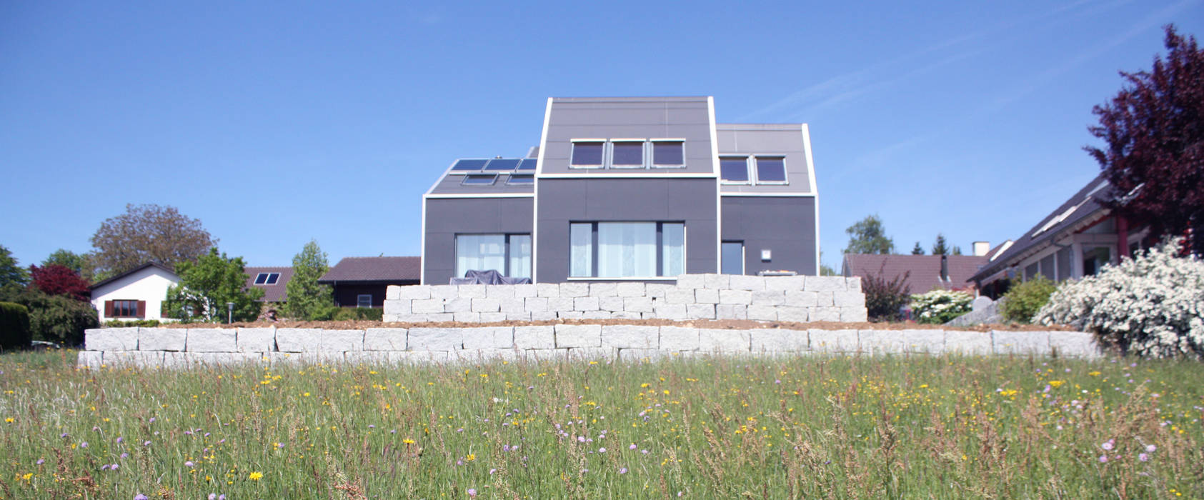Gartenfassade wohlgemuth & pafumi | architekten ag Moderne Häuser