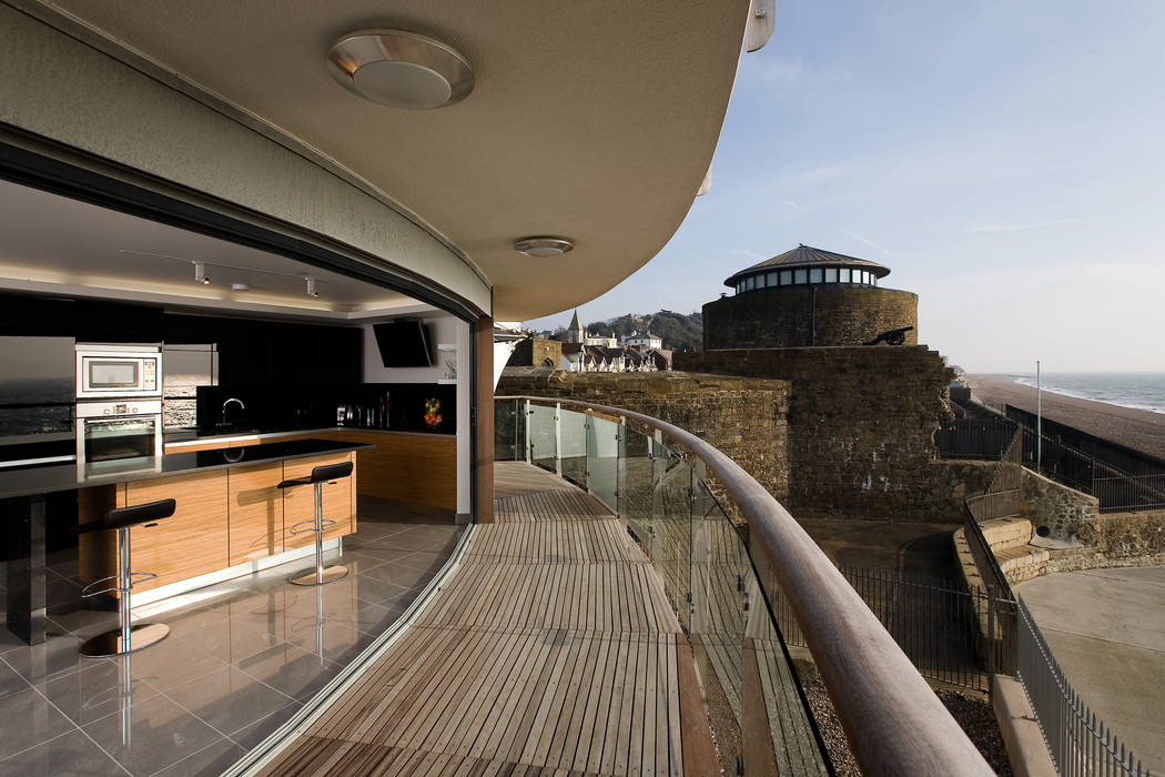 Beaufort Mansions, Lee Evans Partnership Lee Evans Partnership Minimalist balcony, veranda & terrace