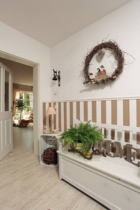 homify Country style corridor, hallway& stairs