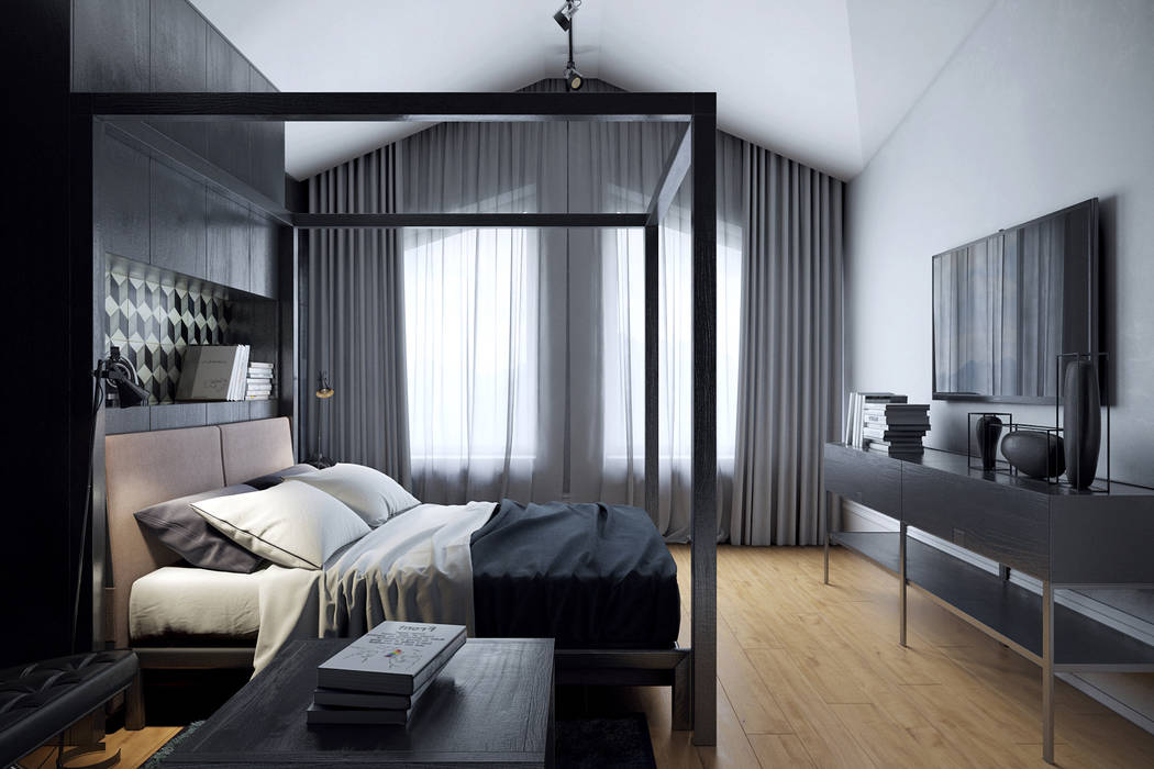 Дом для отдыха в Ялте, Перспектива Дизайн Перспектива Дизайн Eclectic style bedroom