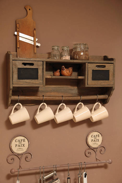 homify Country style kitchen Cabinets & shelves