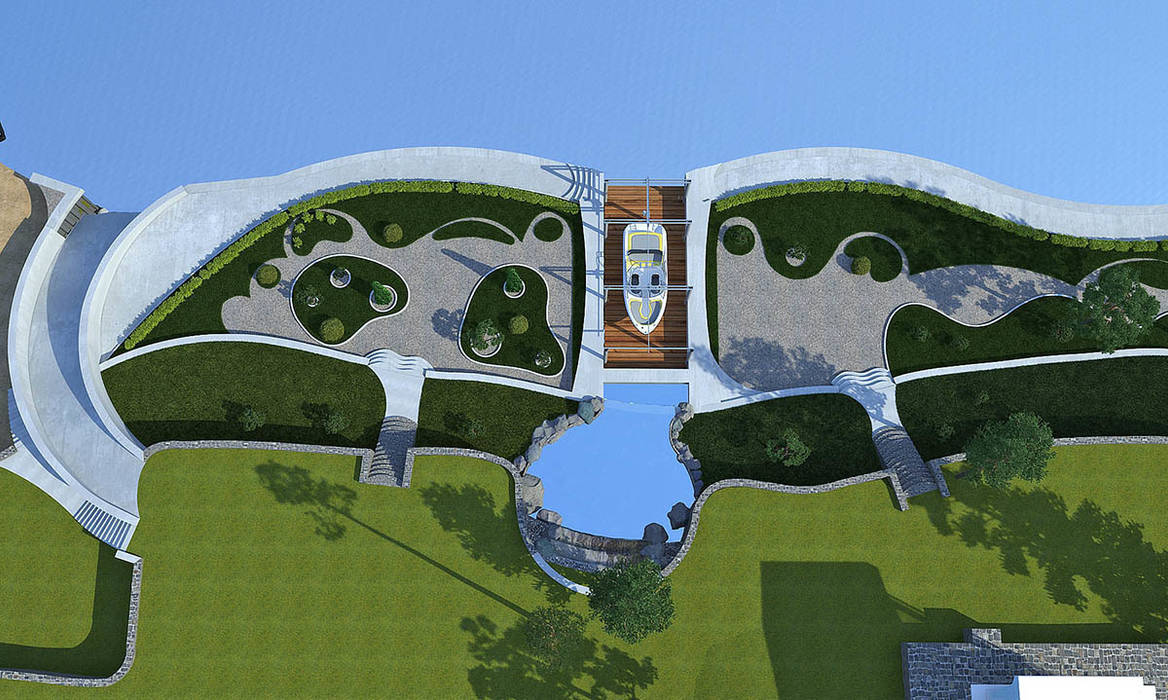Ландшафт эскиз Architoria 3D Дома в стиле минимализм