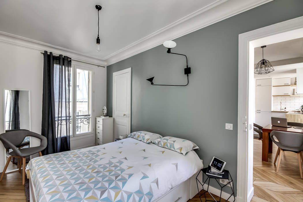Le charme parisien, bypierrepetit bypierrepetit Scandinavian style bedroom