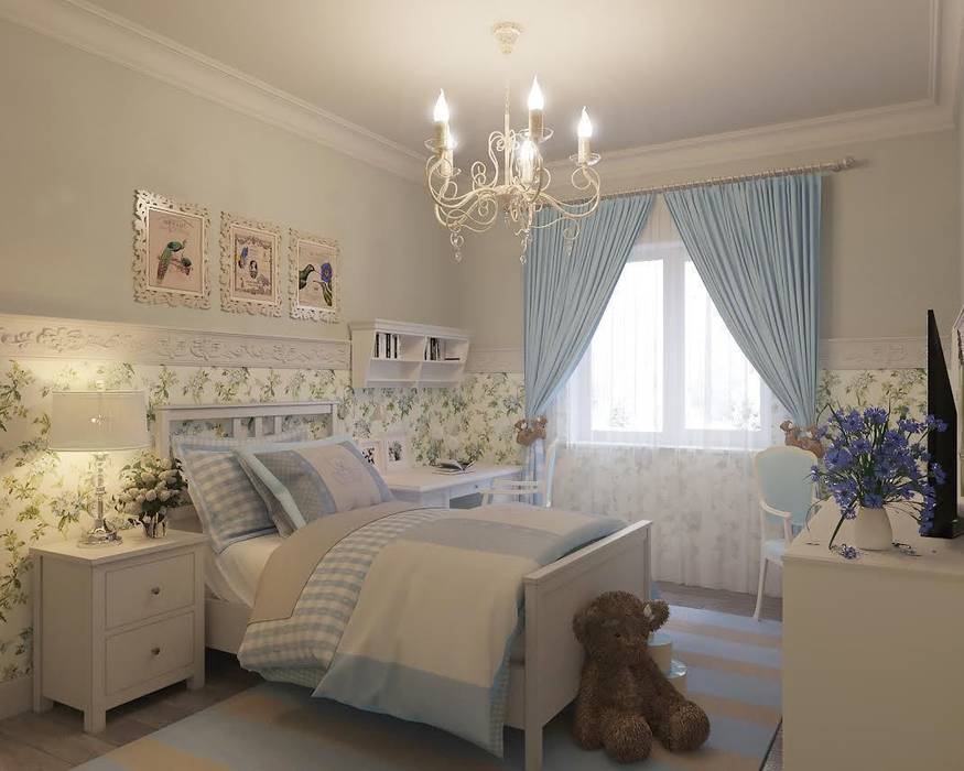 Квартира на ул. Мосфильмовская, Tina Gurevich Tina Gurevich Детская комнатa в классическом стиле
