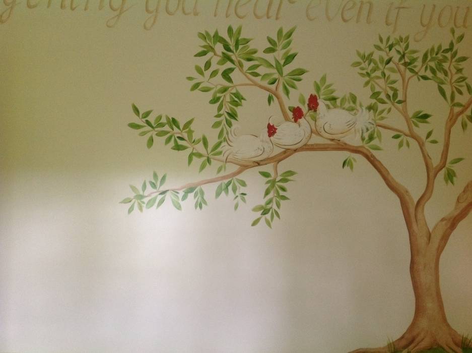 Handmade Wallpaper- Aesops Fables Eades Bespoke Classic style bedroom