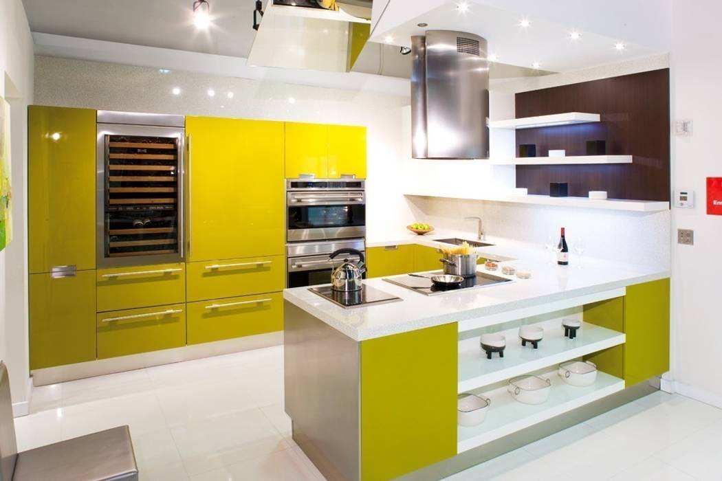 Trendfarbe Gelb, trend group trend group Cocinas de estilo moderno