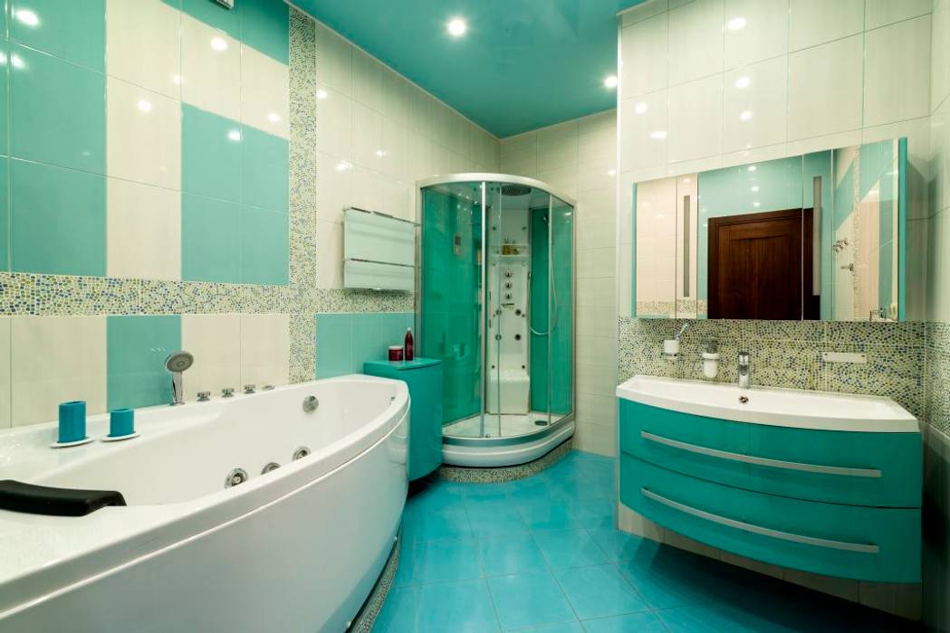 Ванная homify Ванная комната в эклектичном стиле Ванны и душевые