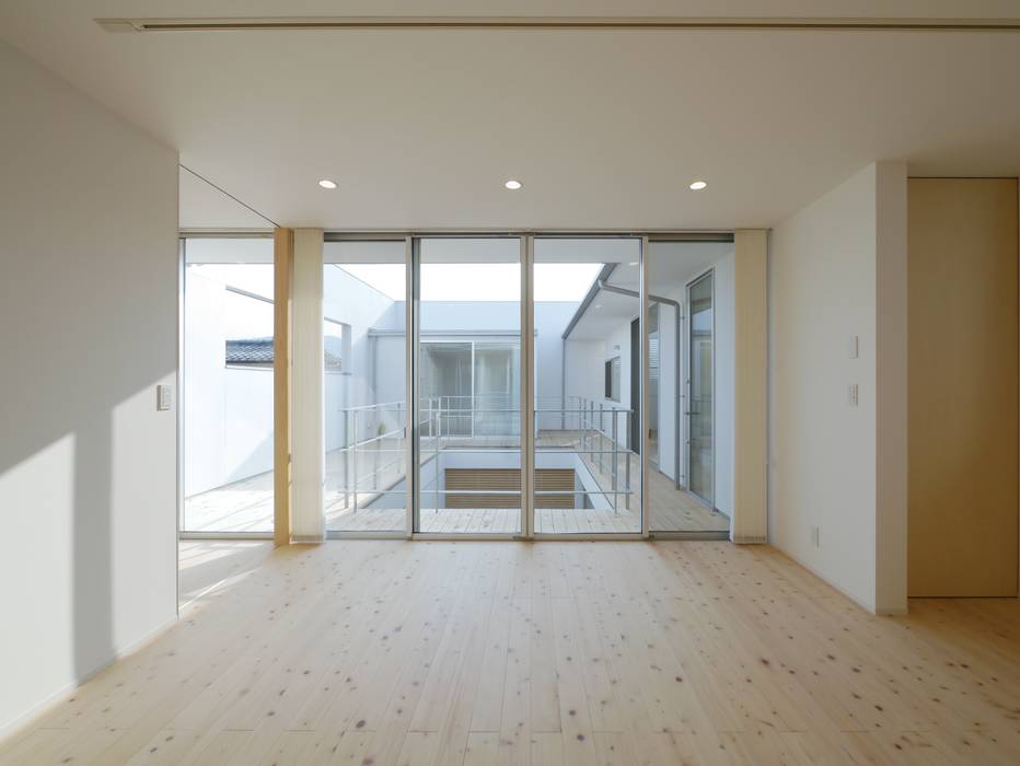 2F Deck house, 開建築設計事務所 開建築設計事務所 Modern Living Room