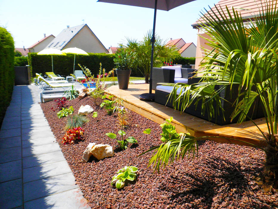 Terrasse et aménagement piscine, AD2 AD2 Casas mediterrâneas