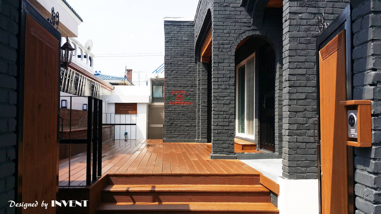 전주 인테리어 리모델링, 인벤트 디자인 인벤트 디자인 Balcone, Veranda & Terrazza in stile moderno