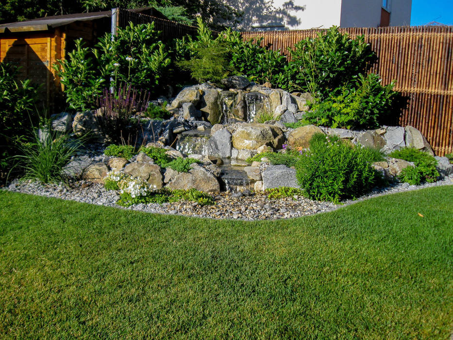 Gartengestaltung Garagenwand