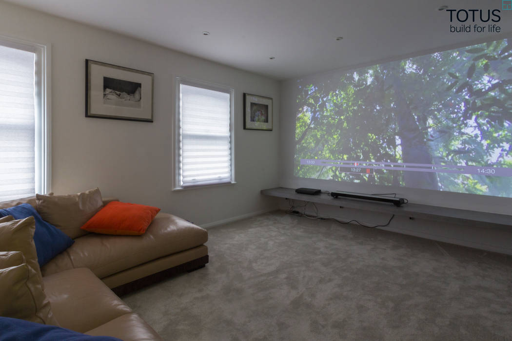 Property Renovation and Extension, Clapham SW11, TOTUS TOTUS Modern media room