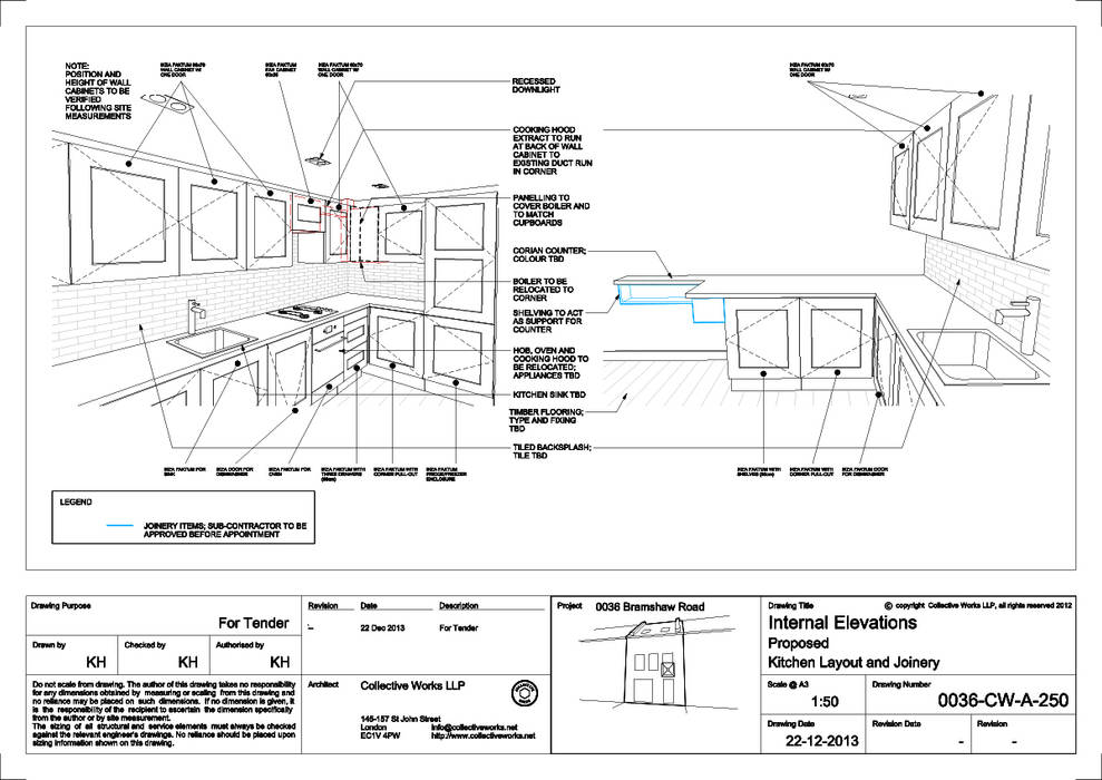 Kitchen drawing modern kitchen by collective works modern | homify