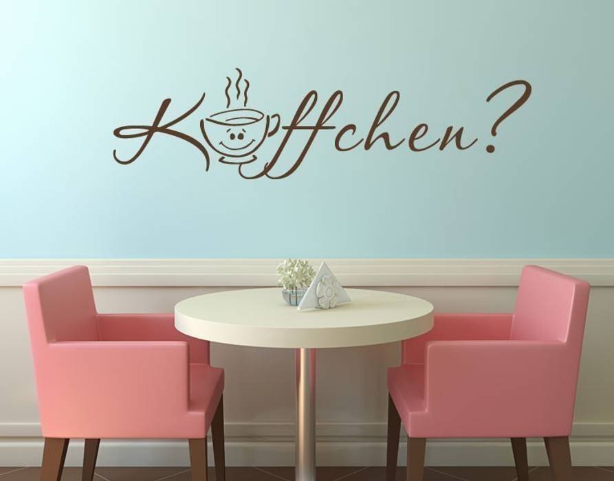 Wandtattoo käffchen?: küche von klebefieber.de - apalis gmbh | homify Wandtattoo käffchen?: küche von klebefieber.de - apalis gmbh | homify