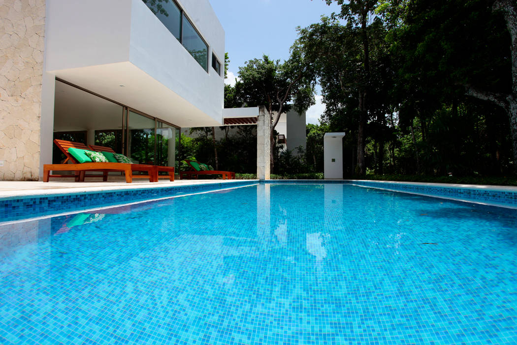 Casa T, Enrique Cabrera Arquitecto Enrique Cabrera Arquitecto Modern pool