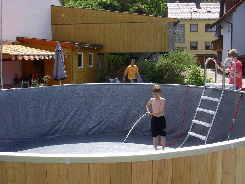 Rundbecken Fun Wood, Future Pool GmbH Future Pool GmbH Piscinas modernas