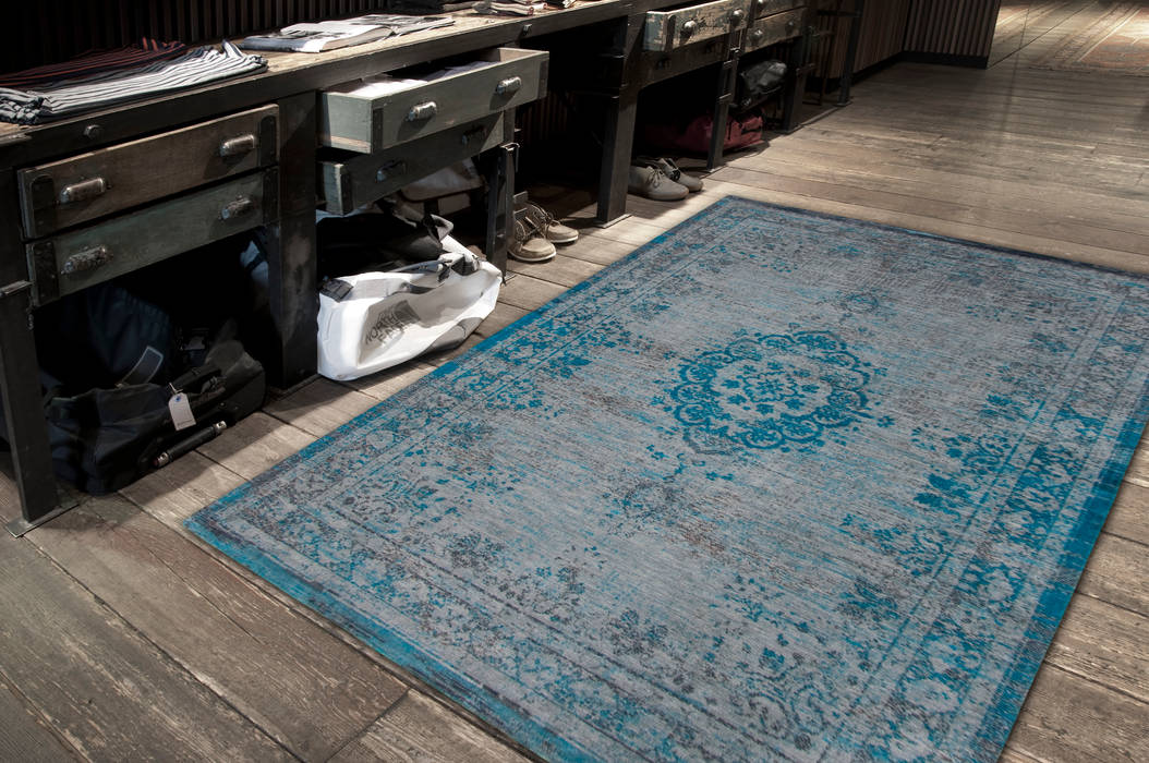 Grey Turquoise Interior louis de poortere Vloeren Vloerbedekking en kleden