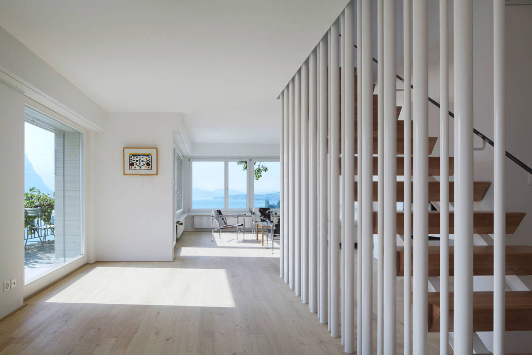 Um- und Ausbau Einfamilienhaus in Vitznau, Luzern, Forsberg Architekten AG Forsberg Architekten AG Living room