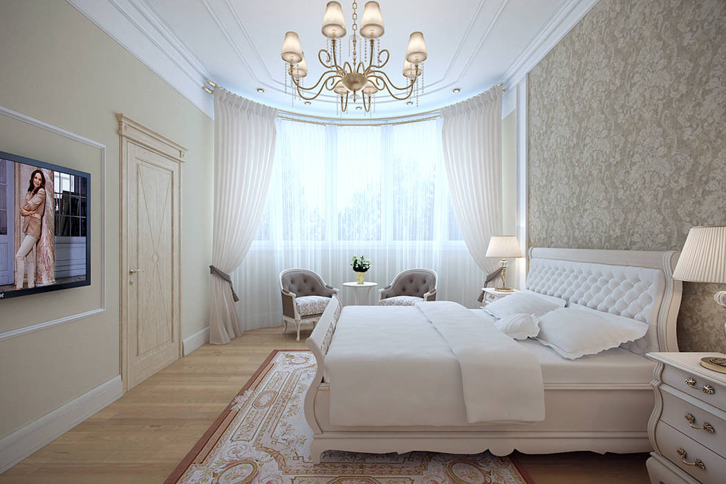 Сохраняя традиции, Студия интерьера "SENSE" Студия интерьера 'SENSE' Classic style bedroom