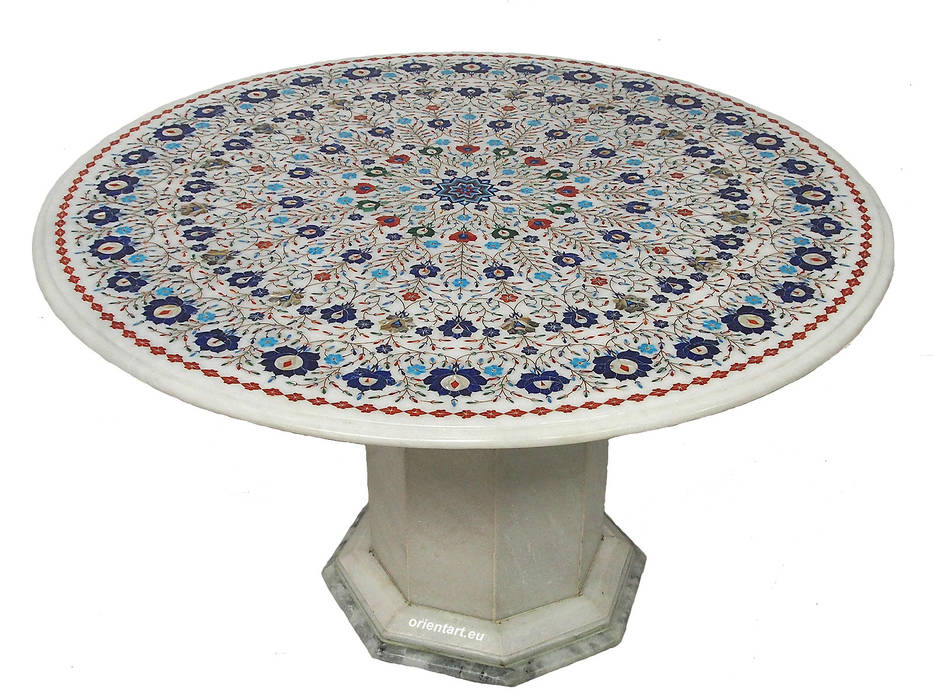 Pietra-Dura-Tische, Kabul Gallery Kabul Gallery Asian style living room Stone Side tables & trays