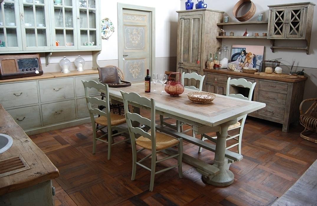 Cucina Essenza, Porte del Passato Porte del Passato Dapur Gaya Rustic Bench tops