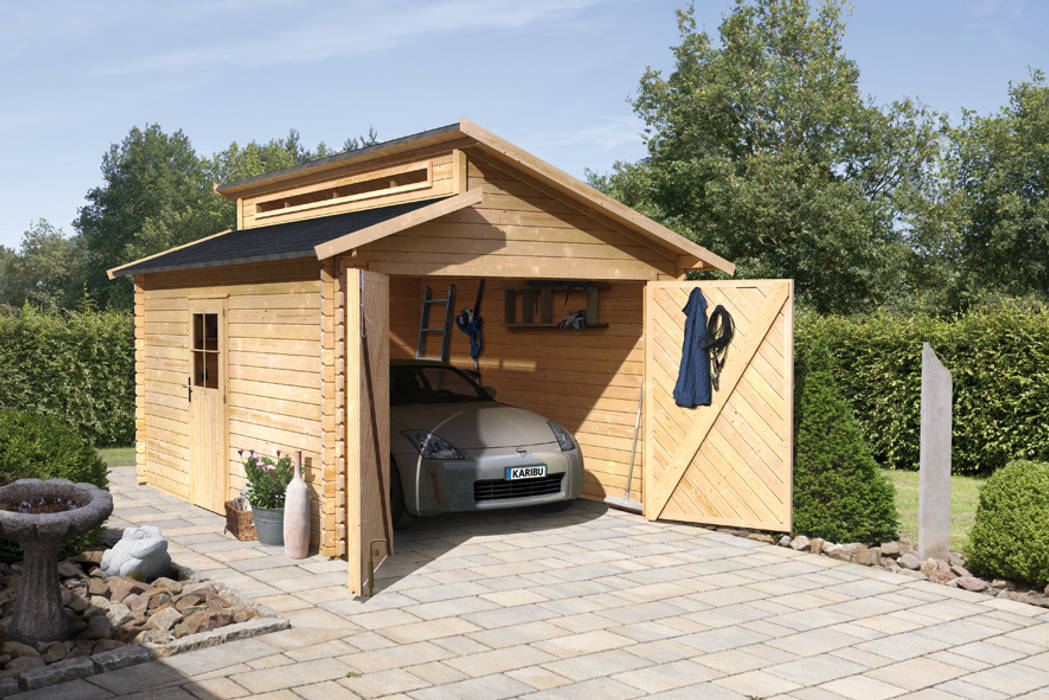 homify Classic style garage/shed